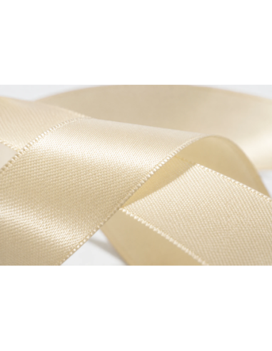 Nastro Doppio Raso 6 mm x 50 m - Panna - dettaglio colore Panna