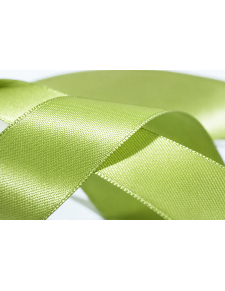 Nastro Doppio Raso 6 mm x 50 m - Pistacchio - dettaglio colore Pistacchio