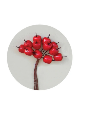 Mela artificiale decorativa – rosso