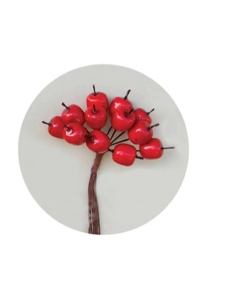 Mela artificiale decorativa – rosso