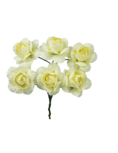Mazzetto di fiorellini artificiali – giallo – 2 x 11 cm
