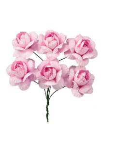 Mazzetto di fiorellini artificiali – rosa – 2 x 11 cm