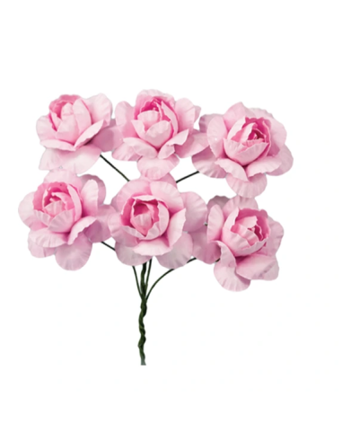 Mazzetto di fiorellini artificiali – rosa – 2 x 11 cm