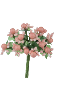 Pistilli decorativi artificiali – cipria – 2 5 x 10 cm