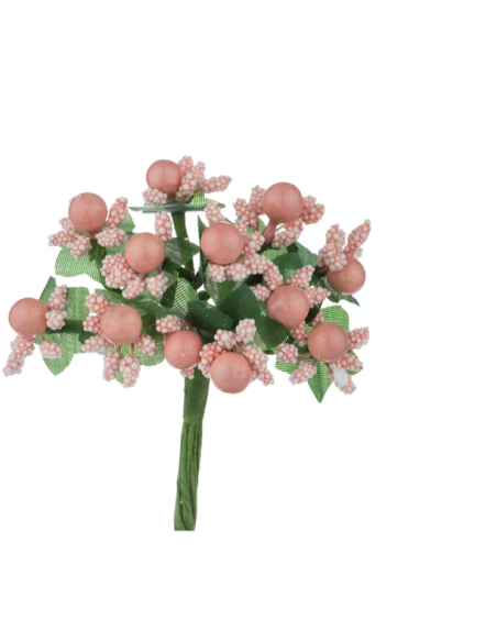 Pistilli decorativi artificiali – cipria – 2 5 x 10 cm