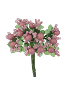 Pistilli decorativi artificiali – rosa antico – 2 5 x 10 cm