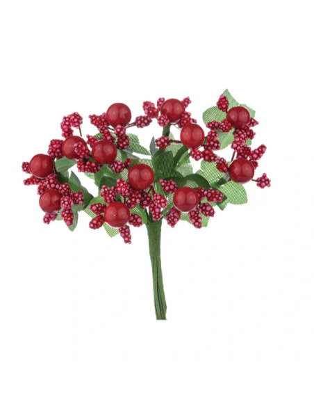 Pistilli decorativi artificiali – rosso – 2 5 x 10 cm