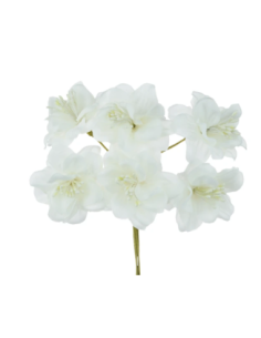 Mazzetto di fiori artificiali con pistilli – panna – 5 x 14 cm