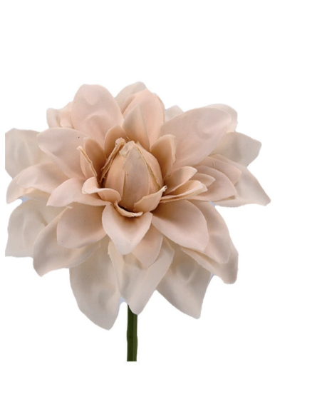 Dalia piccola artificiale – beige – diametro 8 cm
