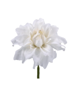 Dalia piccola artificiale – bianco – diametro 8 cm
