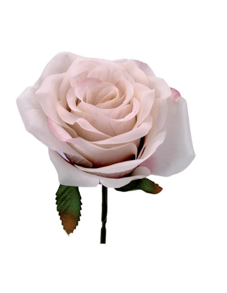 Rosa artificiale – rosa antico – 10 x 6 cm