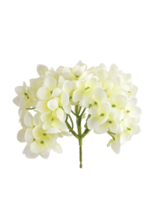 Tralcio di ortensia artificiale – crema – 20 x 10 cm