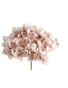 Tralcio di ortensia artificiale – rosa antico – 20 x 10 cm