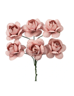Mazzetto di fiorellini artificiali – rosa antico – 2 x 11 cm 2