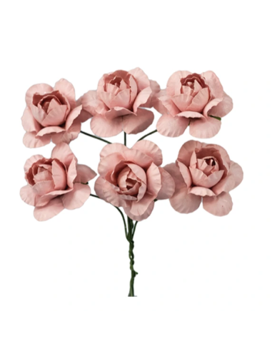 Mazzetto di fiorellini artificiali – rosa antico – 2 x 11 cm