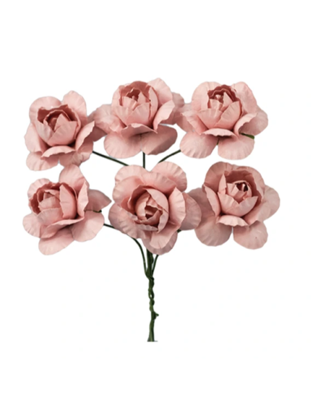 Mazzetto di fiorellini artificiali – rosa antico – 2 x 11 cm