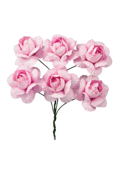 Mazzetto di fiorellini artificiali – rosa – 2 x 11 cm