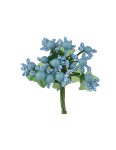 Pistilli decorativi artificiali – celeste – 2 5 x 10 cm 2