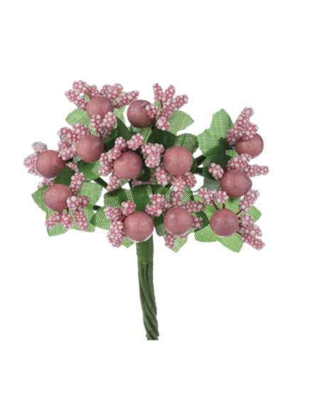 Pistilli decorativi artificiali – rosa antico – 2 5 x 10 cm