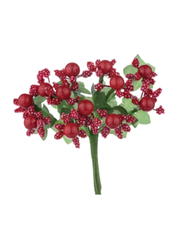Pistilli decorativi artificiali – rosso – 2 5 x 10 cm