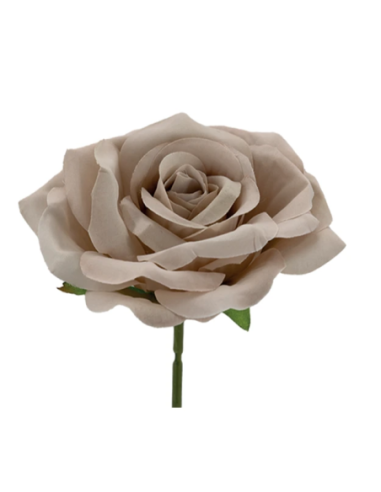 Rosa rampicante artificiale – beige – 10 x 5 cm