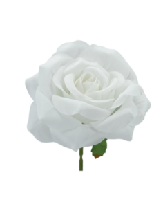 Rosa rampicante artificiale – bianco – 10 x 5 cm 2