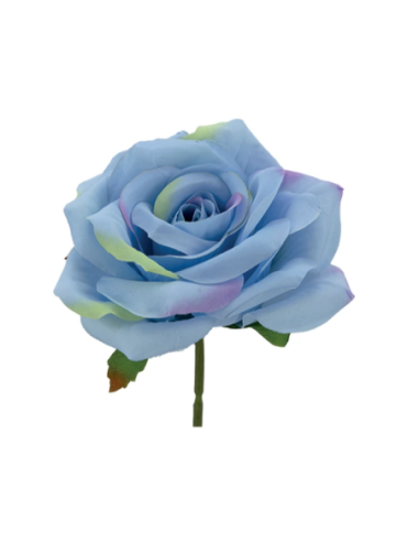 Rosa rampicante artificiale – blu – 10 x 5 cm
