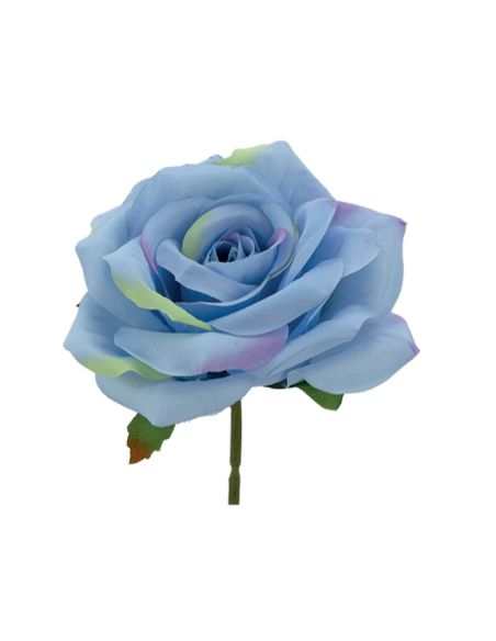 Rosa rampicante artificiale – blu – 10 x 5 cm