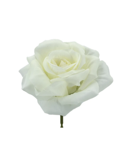 Rosa rampicante artificiale – crema – 10 x 5 cm