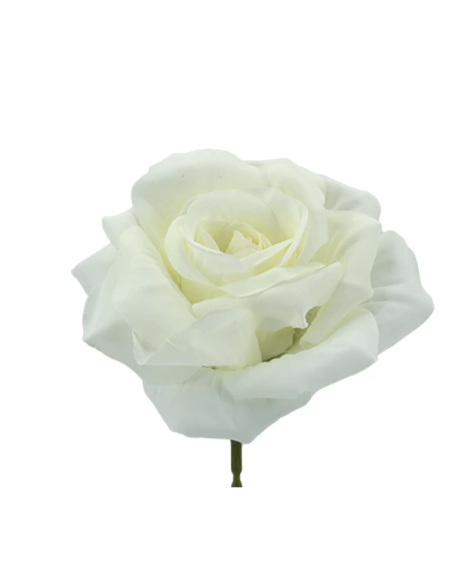 Rosa rampicante artificiale – crema – 10 x 5 cm