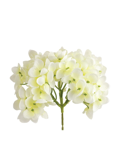 Tralcio di ortensia artificiale – crema – 20 x 10 cm