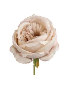 Rosa grande artificiale – rosa antico – 10 x 8 cm