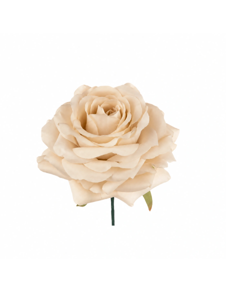 Rosa artificiale – beige – 9 x 4 cm
