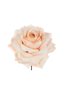 Rosa artificiale – cipria – 9 x 4 cm