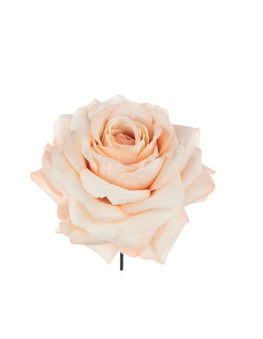 Rosa artificiale – cipria – 9 x 4 cm