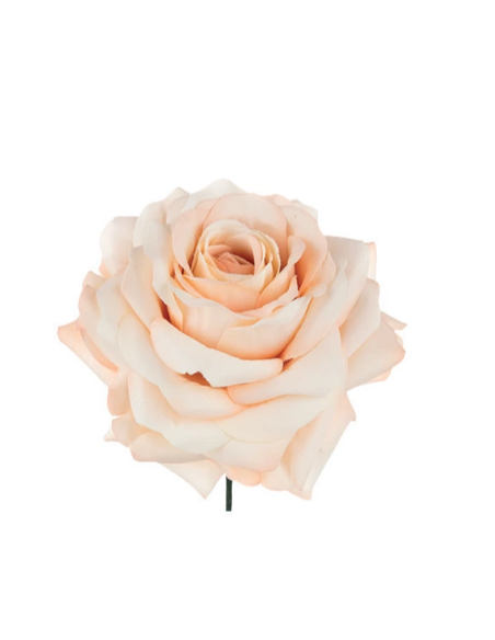 Rosa artificiale – cipria – 9 x 4 cm