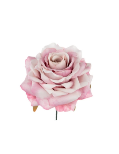 Rosa artificiale – rosa antico – 9 x 4 cm