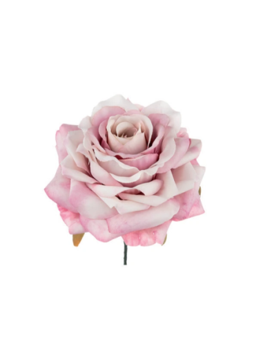 Rosa artificiale – rosa antico – 9 x 4 cm
