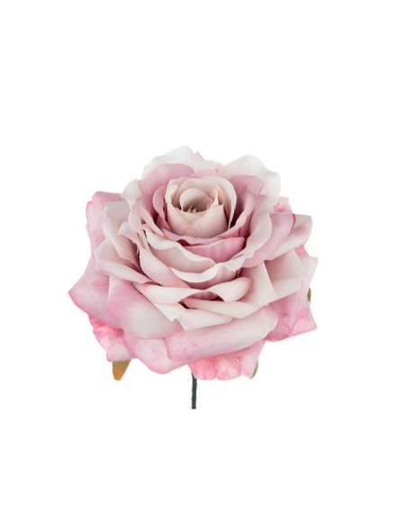 Rosa artificiale – rosa antico – 9 x 4 cm