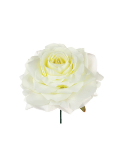 Rosa artificiale – panna – 9 x 4 cm