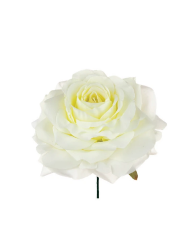 Rosa artificiale – panna – 9 x 4 cm