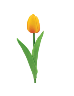 Tulipano artificiale su stelo – arancio