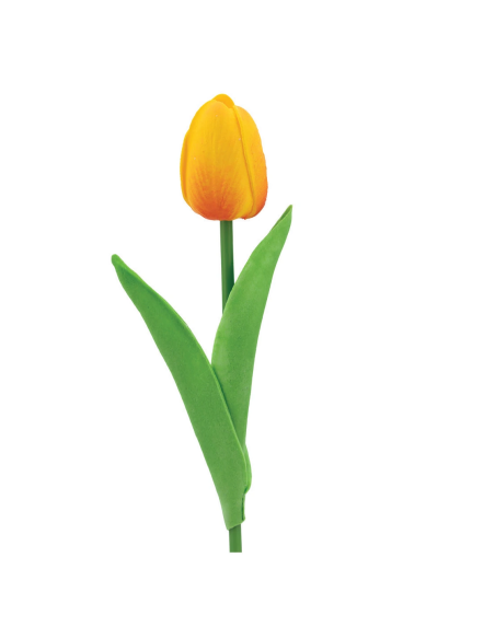 Tulipano artificiale su stelo – arancio