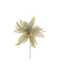 Dalia piccola artificiale – beige – diametro 6 cm