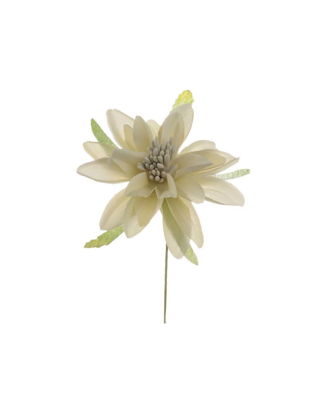 Dalia piccola artificiale – beige – diametro 6 cm