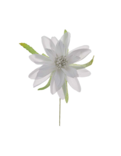 Dalia piccola artificiale – bianco – diametro 6 cm