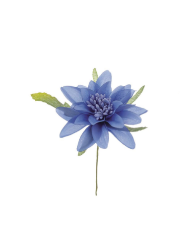 Dalia piccola artificiale – blu – diametro 6 cm