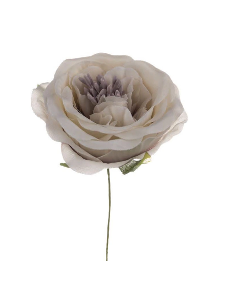 Rosa media artificiale – rosa antico – diametro 7 cm