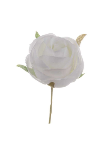 Rosellina piccola artificiale – bianco – diametro 3 cm