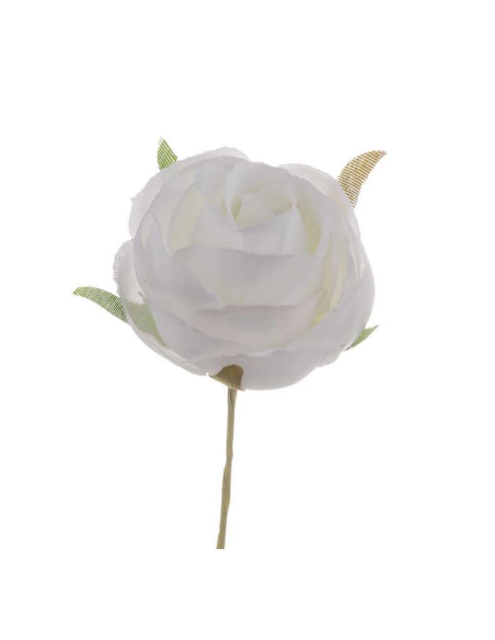 Rosellina piccola artificiale – bianco – diametro 3 cm